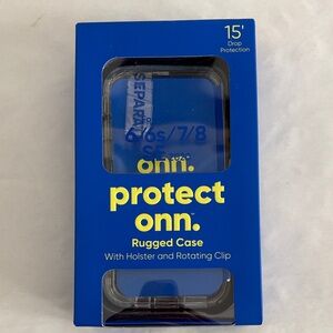 Onn clear Rugged Case for iPhone 6/6s/7/8/SE 2020 new